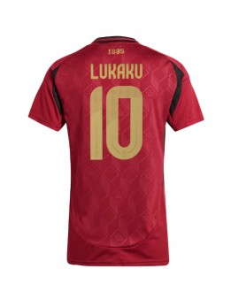 Zenske Futbalové oblečenie Belgicko Romelu Lukaku #10 ME 2024 Krátky Rukáv - Domáci